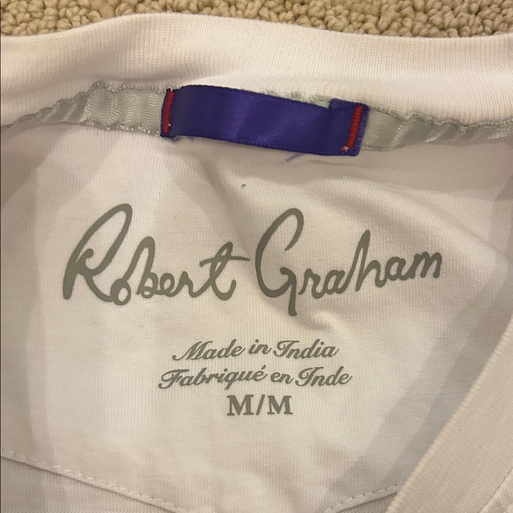 Robert Graham White and Black Graphic Tee - Picture 3 of 4
